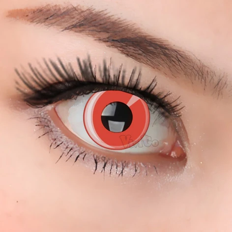 

1Pair=2Pcs Zombie Contact Lens For Halloween Cartoon Eyes Beautiful Pupil CL076 Red линз для глаз